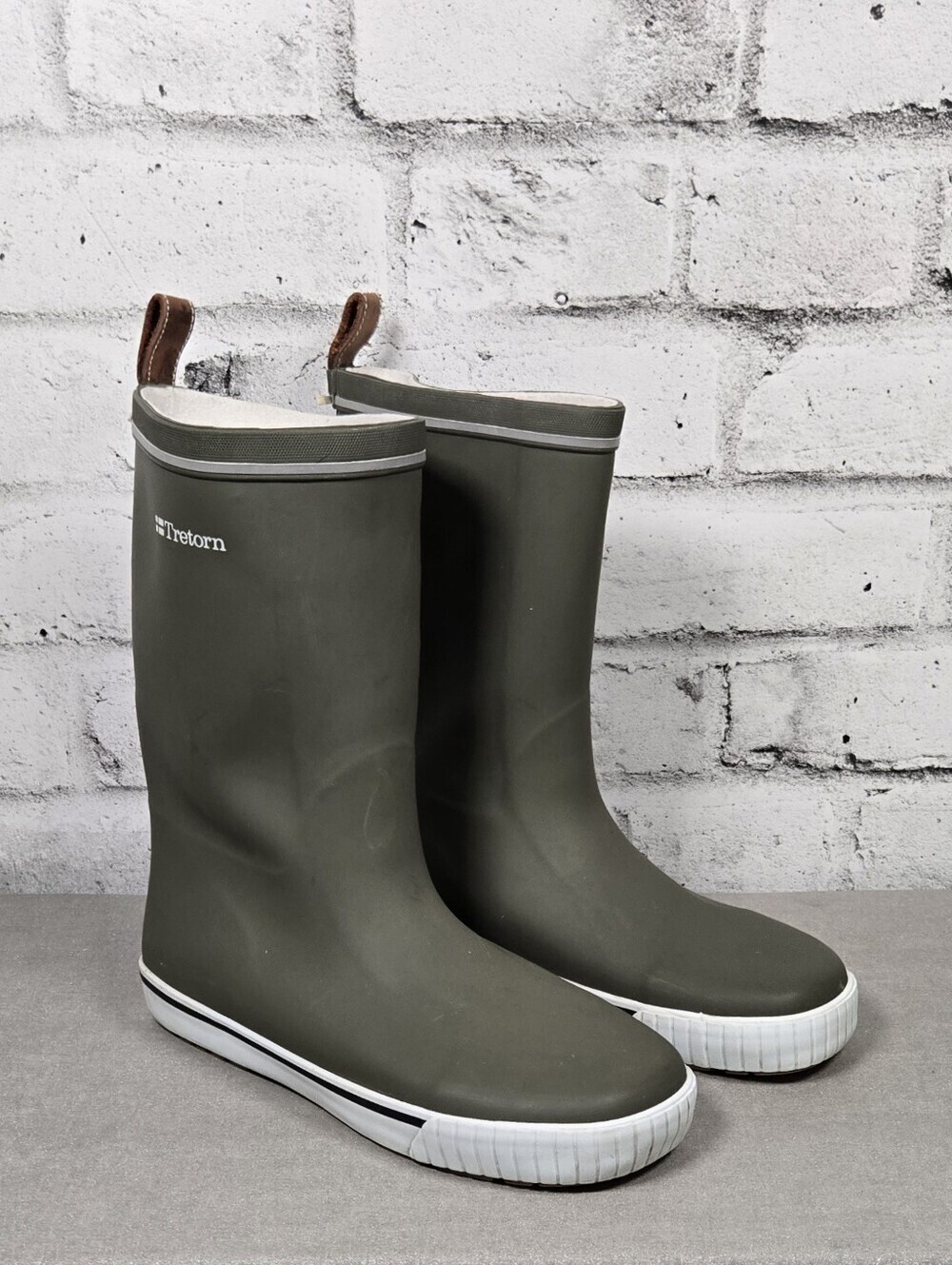 Tretorn Rubber Rain Boots Womens EU 40 Olive Green Waterproof Boots
